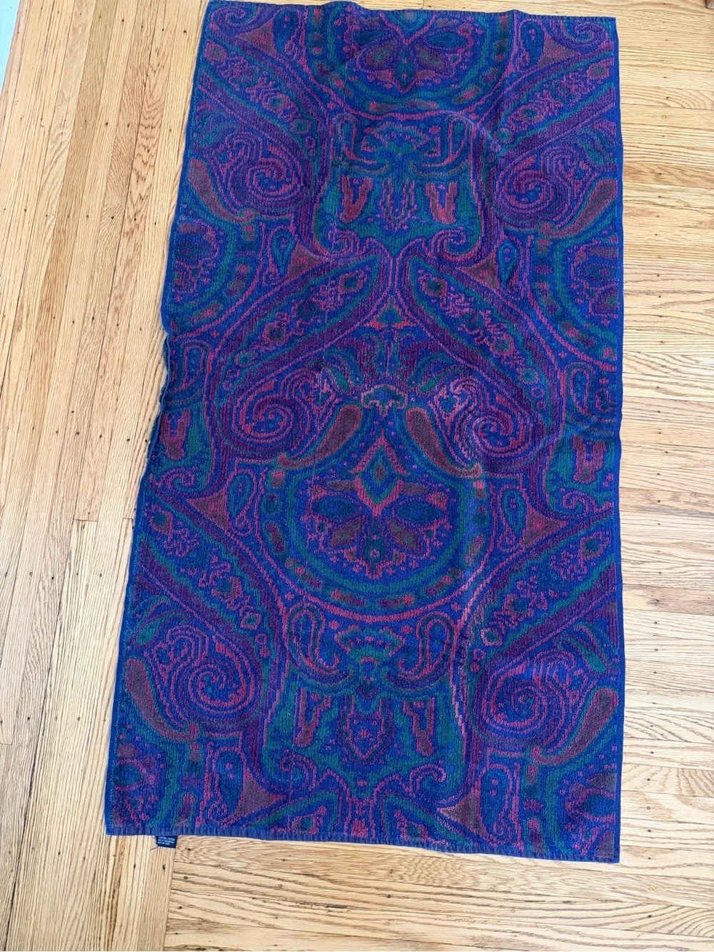 Ralph Lauren Paisley 100% cotton bath towels